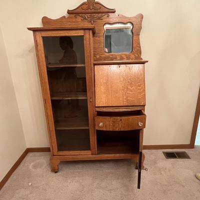 Oak Secretary Book Case