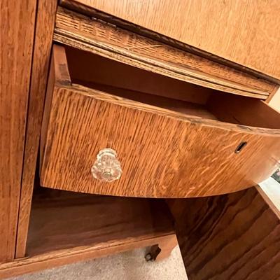 Oak Secretary Book Case