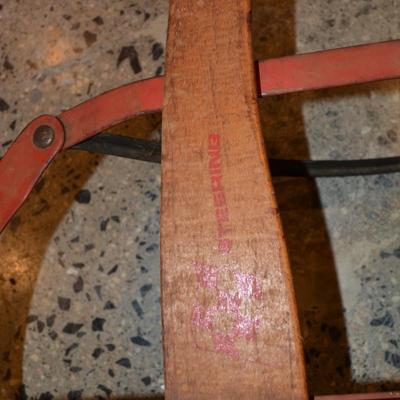 Vintage 50” ‘Western Clipper’ Metal Runner Sled