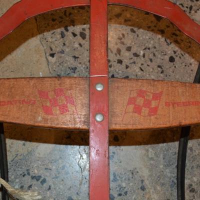 Vintage 50” ‘Western Clipper’ Metal Runner Sled