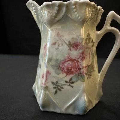 Sugar & Creamer Set with Floral Design