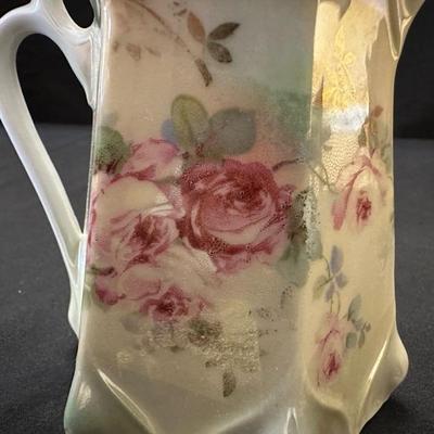 Sugar & Creamer Set with Floral Design