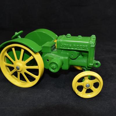 Lot of 2 Cast Iron John Deere Tractors