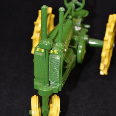 Lot of 2 Cast Iron John Deere Tractors