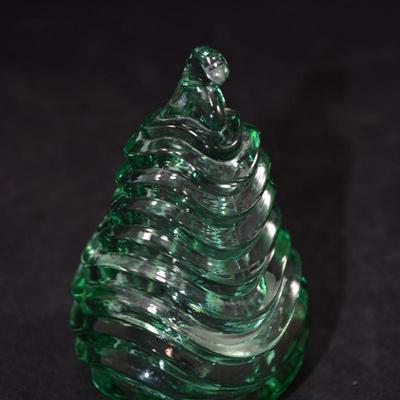 Vintage FENTON Art Glass Pear Trinket Dish 4.5”