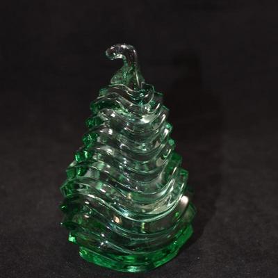 Vintage FENTON Art Glass Pear Trinket Dish 4.5”