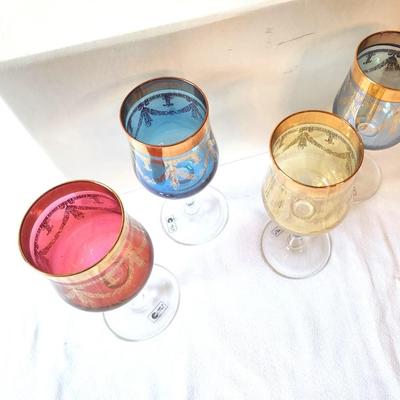 Lot #11 Box of 4 Italian Style Goblets