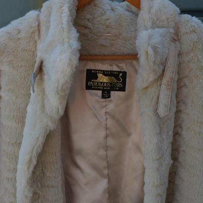 ‘Donna Salyers Fabulous Furs’ Faux Coat, Size XL