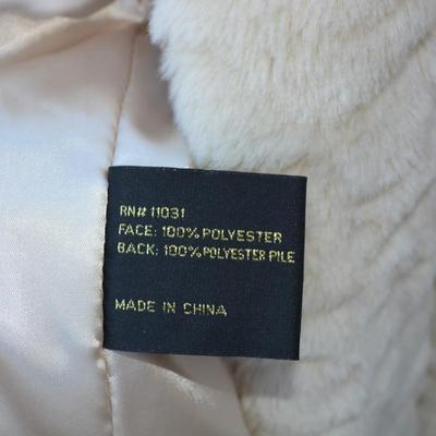 ‘Donna Salyers Fabulous Furs’ Faux Coat, Size XL