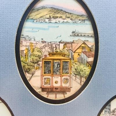 Scenes From San Francisco Framed and Signed Print by Eileen David