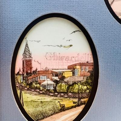 Scenes From San Francisco Framed and Signed Print by Eileen David