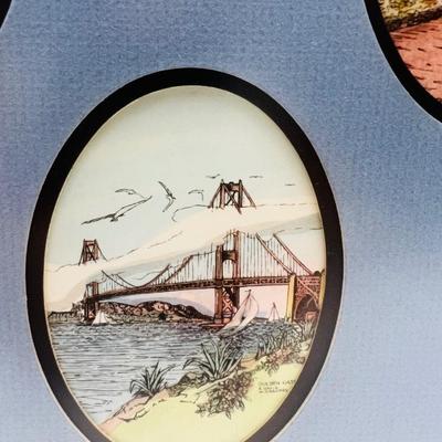 Scenes From San Francisco Framed and Signed Print by Eileen David