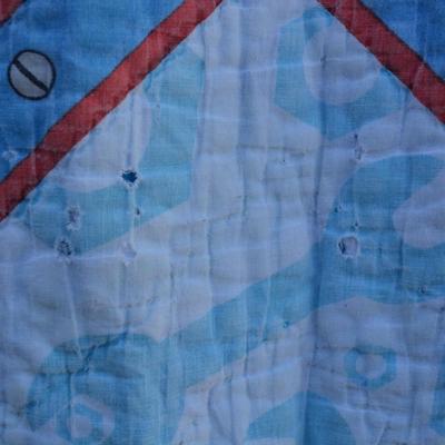 Vintage ‘Bob The Builder’ Hand Stitched Quilt AS IS 82”x63”