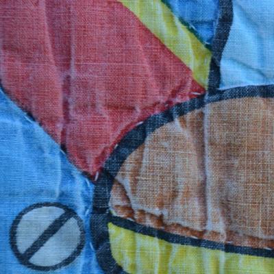 Vintage ‘Bob The Builder’ Hand Stitched Quilt AS IS 82”x63”