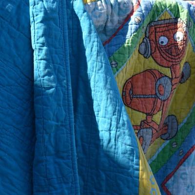 Vintage ‘Bob The Builder’ Hand Stitched Quilt AS IS 82”x63”