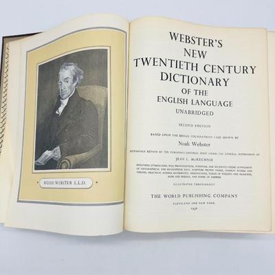 1956 Webster's New Twentieth Century Dictionary Unabridged 2nd Edition