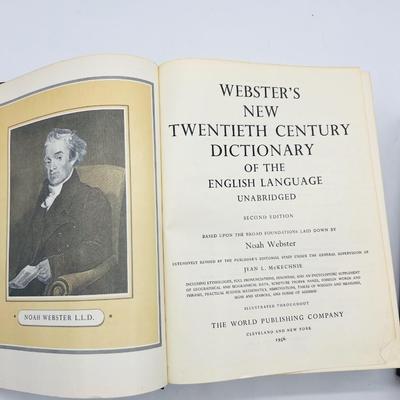 1956 Webster's New Twentieth Century Dictionary Unabridged 2nd Edition