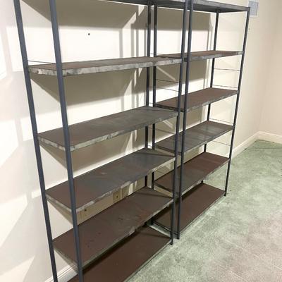 Pair of Metal Shelves - Lot A