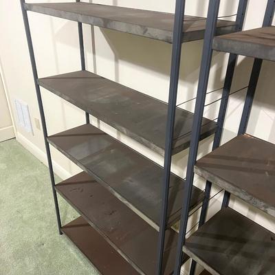 Pair of Metal Shelves - Lot A
