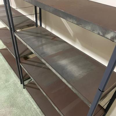 Pair of Metal Shelves - Lot A