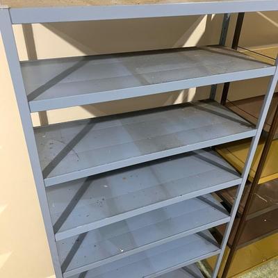 Pair of Metal Shelves - Lot B