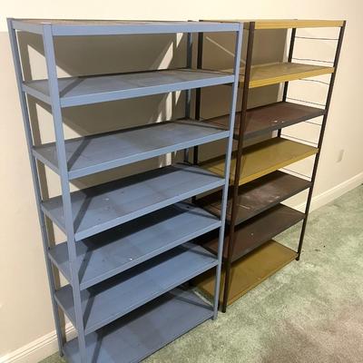 Pair of Metal Shelves - Lot B