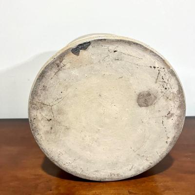1800s E. W. FARRINGTON #3 Stone Ware Crock With Lid