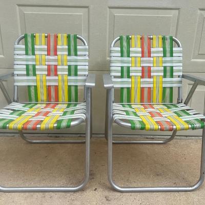 Vintage Aluminum Chair Lot Of 7~ Read Details