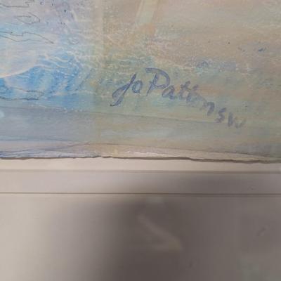 Framed Painting "Sail Away" Artist Jo Patton