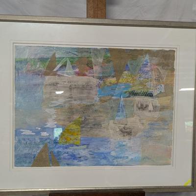 Framed Painting "Sail Away" Artist Jo Patton