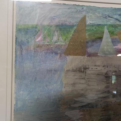 Framed Painting "Sail Away" Artist Jo Patton