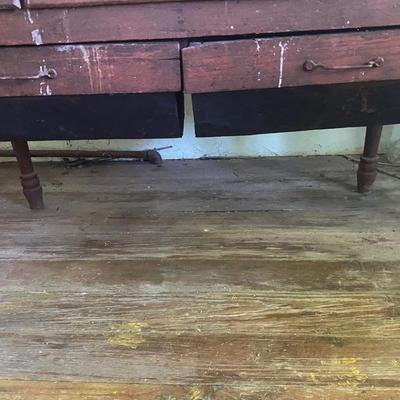 Vintage Possum Belly Bread Baking Table