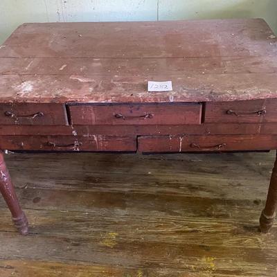 Vintage Possum Belly Bread Baking Table