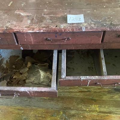 Vintage Possum Belly Bread Baking Table