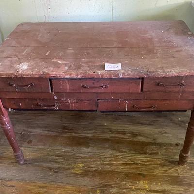 Vintage Possum Belly Bread Baking Table