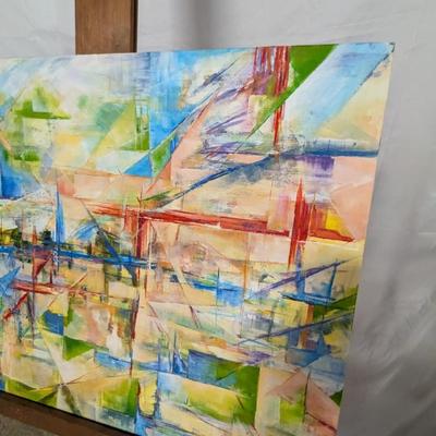Abstract Painting On Canvas