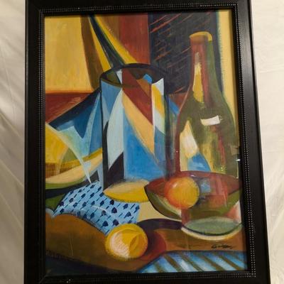 Framed Painting Signed By Artist At The Bottom