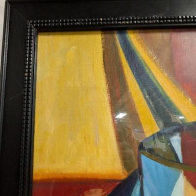 Framed Painting Signed By Artist At The Bottom