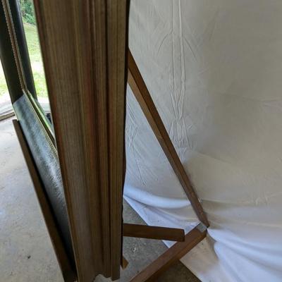 Black Framed Beveled Wall Mirror