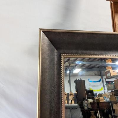 Black Framed Beveled Wall Mirror