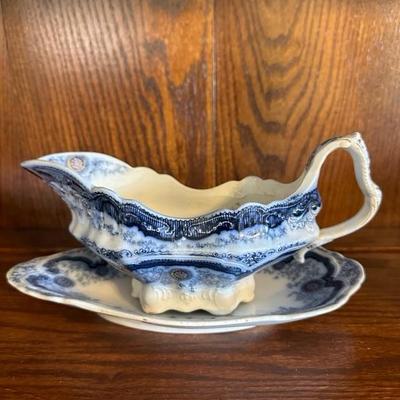 A Bundle of Plates with Various Blue & White Patterns