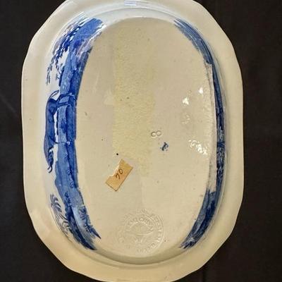 A Bundle of Plates with Various Blue & White Patterns