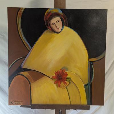 K Fowler Painting On Canvas