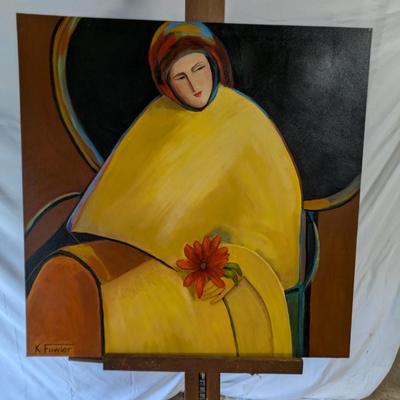 K Fowler Painting On Canvas