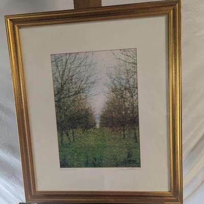Framed Painting "Pecan Grove" By Laura Hart Worsham