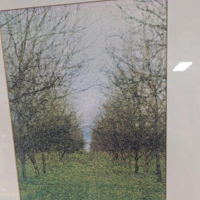 Framed Painting "Pecan Grove" By Laura Hart Worsham