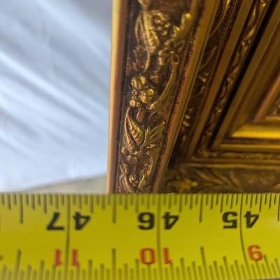 Gold Gilt Beveled Framed Wall Mirror