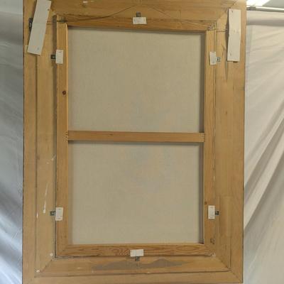 Framed Painting On Canvas Signed By The Artist
