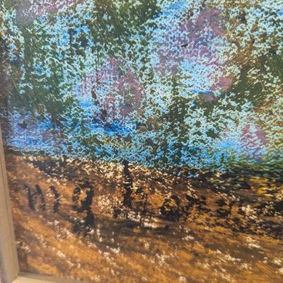 Framed Art Feminine Figure Painting Signed By The Artist