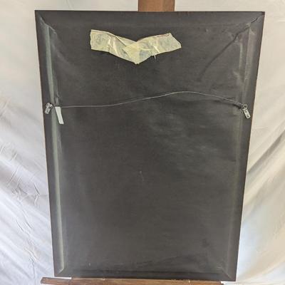 Framed Beveled Wall Mirror